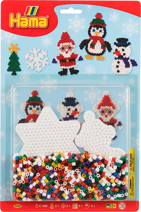 Hama Midi Pegboards & beads Christmas edition - Hama 4202